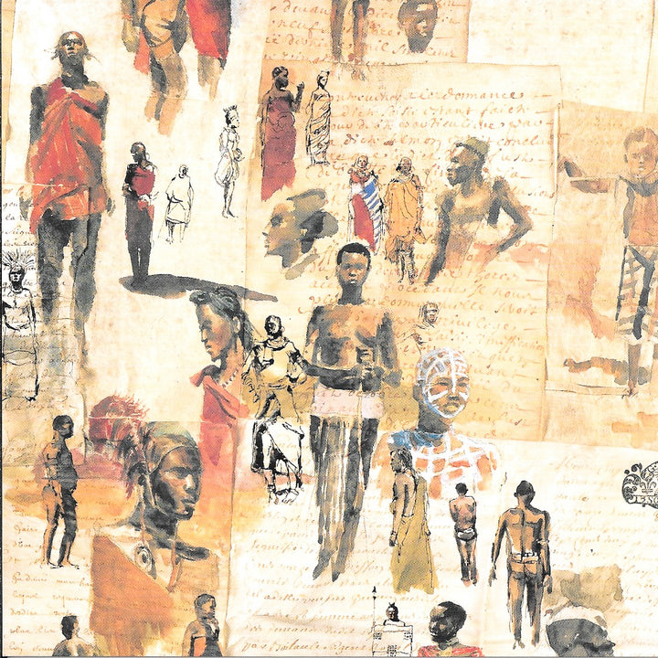 African Tribes by Marc Lacaze - 6 X 6 Inches (10 Postcards)