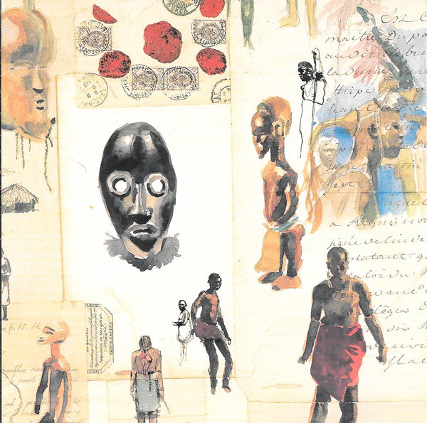 African Tribes by Marc Lacaze - 6 X 6 Inches (10 Postcards)