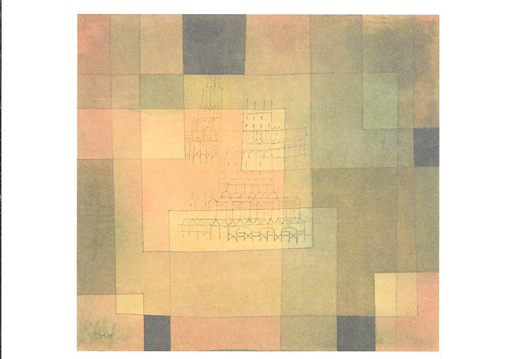 Architecture Polyphonique by Paul Klee - 4 X 6 Inches (10 Postcards)