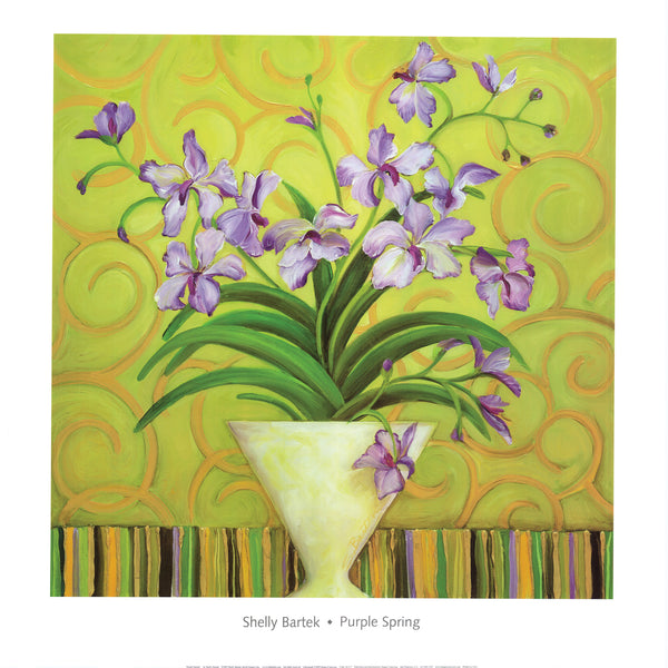 Purple Spring by Shelly Bartek - 24 X 24 Inches (Offset Lithograph)