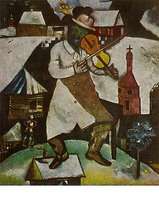 The Fiddler by Marc Chagall - 4 X 6 Inches (10 Postcards)