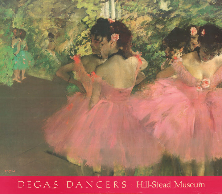 Dancers in Pink by Edgar Degas - 29 X 33 Inches (Offset Lithograph)