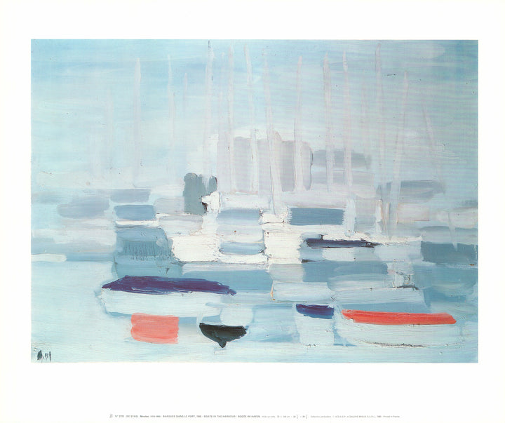 Boats in the Harbour, 1955 by Nicolas De Stael - 20 X 24 Inches (Art Print)