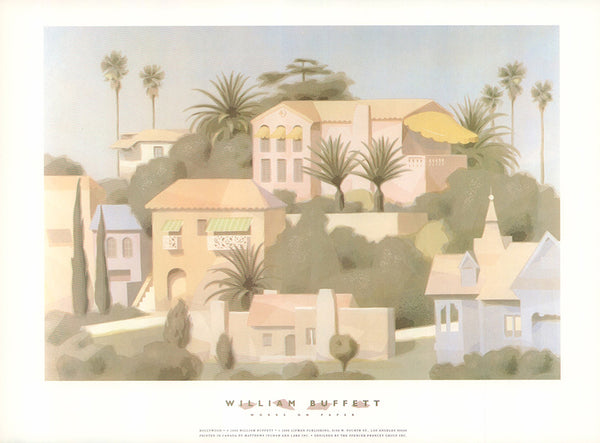 Hollywood by William Buffett - 10 X 14 Inches (Art Print)