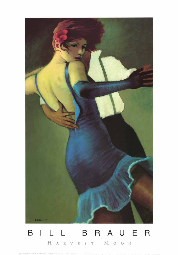 Harvest Moon by Bill Brauer - 14 X 20 Inches (Art Print)