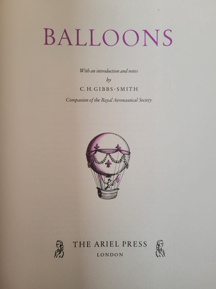 Balloons by C.H. Gibbs Smith - The Ariel Press (Vintage Hardcover Book 1956)