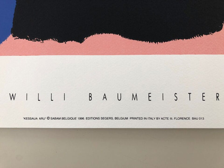 Kessaua Aru by Willi Baumeister - 28 X 36 Inches (Silkscreen / Sérigraphie)
