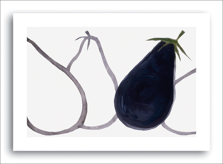 Aubergines, 2007 by Nicolas Le Beuan Benic - 28 X 40 Inches (Silkscreen / Sérigraphie)