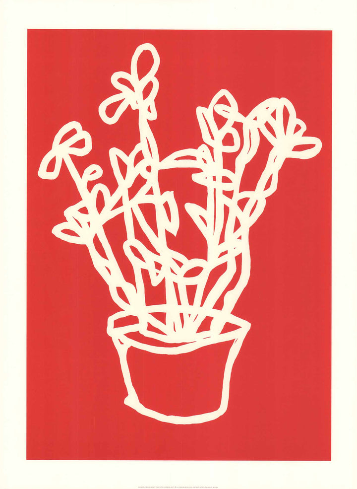 Vase with Flowers, 2007 by Nicolas Le Beuan Benic - 24 X 32 Inches (Silkscreen / Sérigraphie)