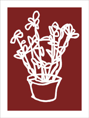 Vase with Flowers, 2007 by Nicolas Le Beuan Benic - 24 X 32 Inches (Silkscreen / Sérigraphie)