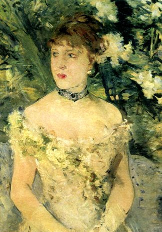 Young Woman with her Ball Dress, 1879 by Berthe Morisot - 5 X 7 Inches (Greeting Card)