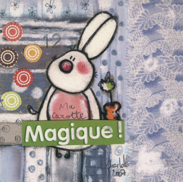 Ma Carotte Magique by Charlotte P. - 6 X 6 Inches (10 Postcards)