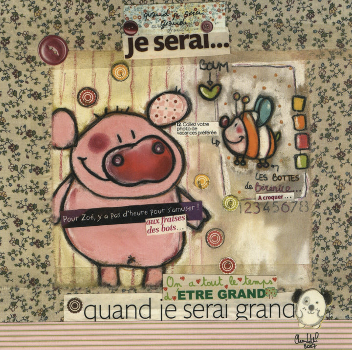 On a Tout le Temps d'être Grand by Charlotte P. - 6 X 6 Inches (10 Postcards)