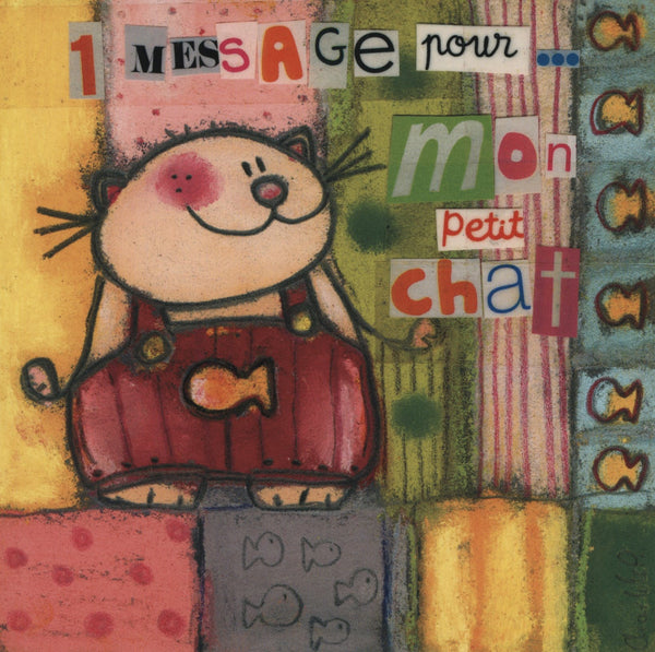 Un Message pour mon Petit Chat by Charlotte P. - 6 X 6 Inches (10 Postcards)