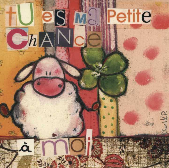 Ma Chance à Moi by Charlotte P. - 6 X 6 Inches (10 Postcards)