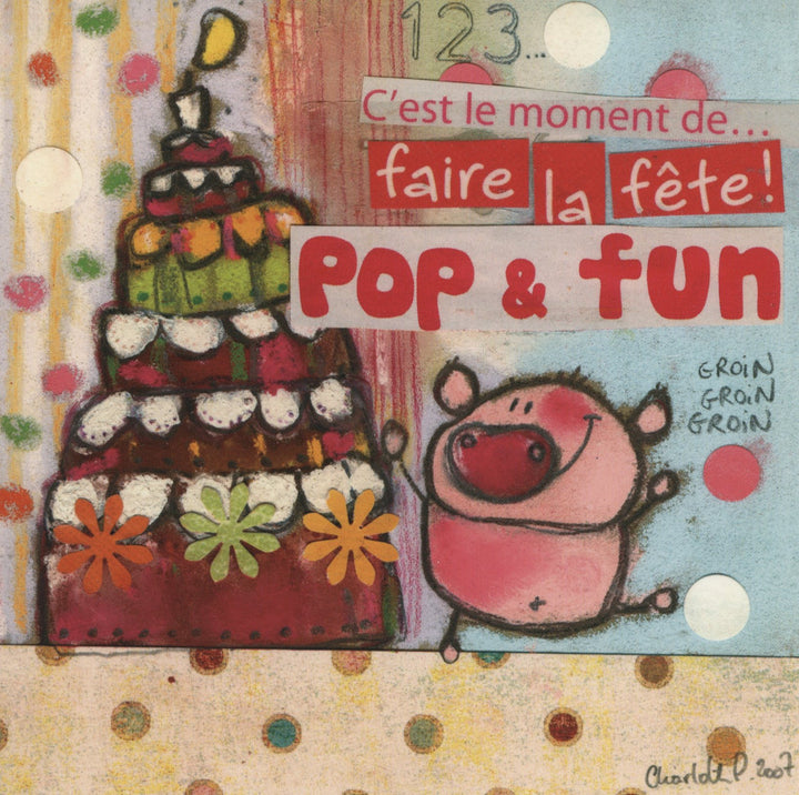 Pop & Fun by Charlotte P. - 6 X 6 Inches (10 Postcards)