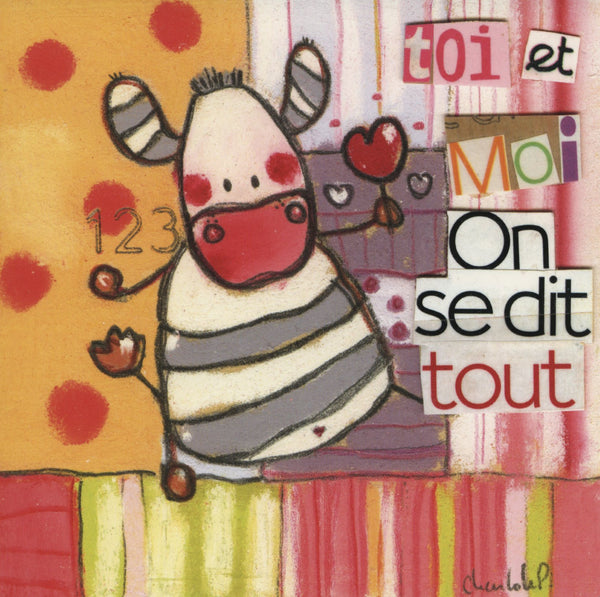 On se Dit Tout by Charlotte P. - 6 X 6 Inches (10 Postcards)