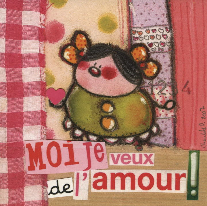 De l'Amour by Charlotte P. - 6 X 6 Inches (10 Postcards)
