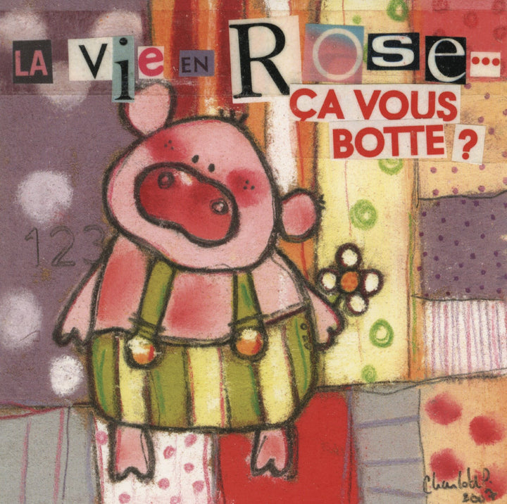 La Vie en Rose by Charlotte P. - 6 X 6 Inches (10 Postcards)