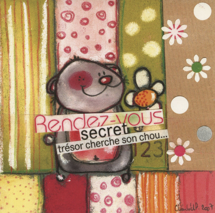 Rendez-Vous Secret by Charlotte P. - 6 X 6 Inches (10 Postcards)