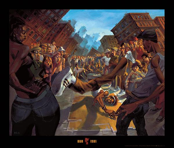 Breakdance, 1981 by Justin Bua - 25 X 30 Inches (Art Print)