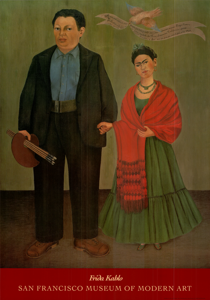 Frida Kahlo and Diego Rivera, 1931 by Frida Kahlo - 27 X 38 Inches (Art Print)