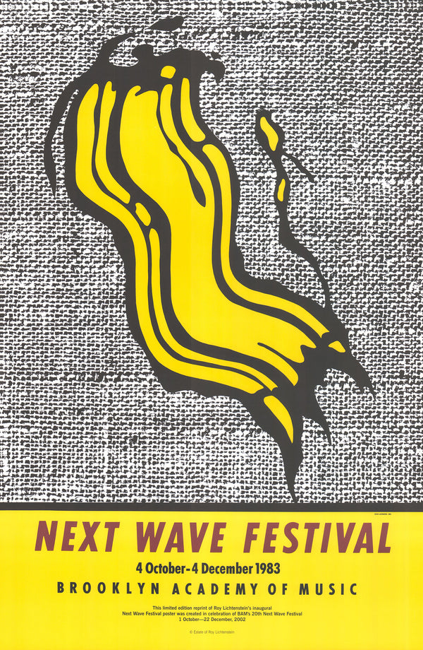 Next Wave Festival, 1983 by Roy Lichtenstein - 24 X 36 Inches (Art Print)