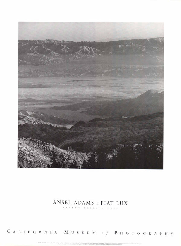 Desert Valley, 1966 by Ansel Adams - 24 X 32 Inches (Offset Lithograph)