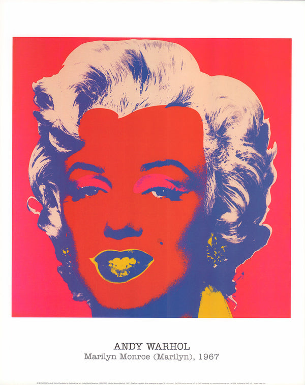 Marilyn Monroe, 1967 by Andy Warhol - 16 X 20 Inches (Art Print)