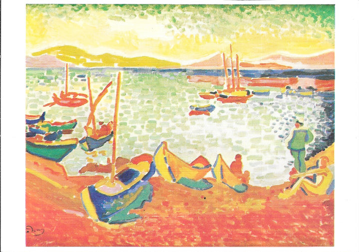 Bateaux dans le port, 1905 by André Derain - 4 X 6 Inches (10 Postcards)