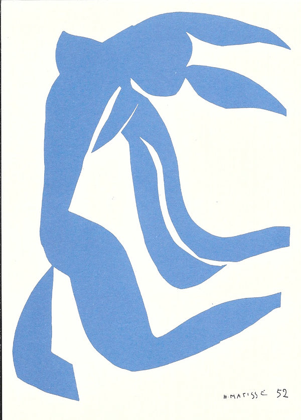 Blue Hair, 1952 by Henri Matisse - 4 X 6 Inches (10 Postcards)