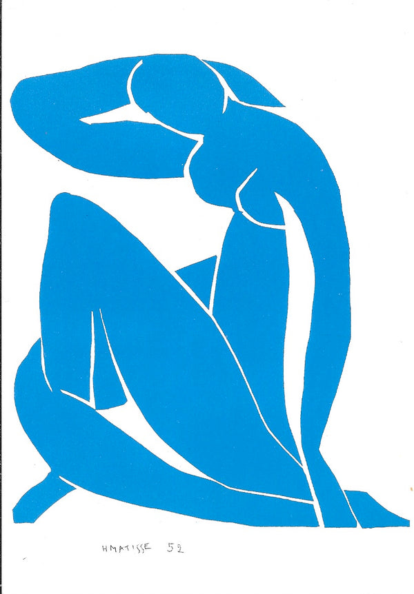 Blue Nude II, 1952 by Henri Matisse - 4 X 6 Inches (10 Postcards)