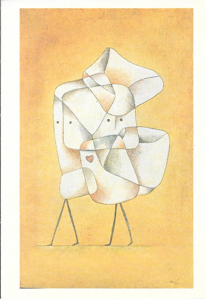 Brother and Sister by Paul Klee - 4 X 6 Inches (10 Postcards)