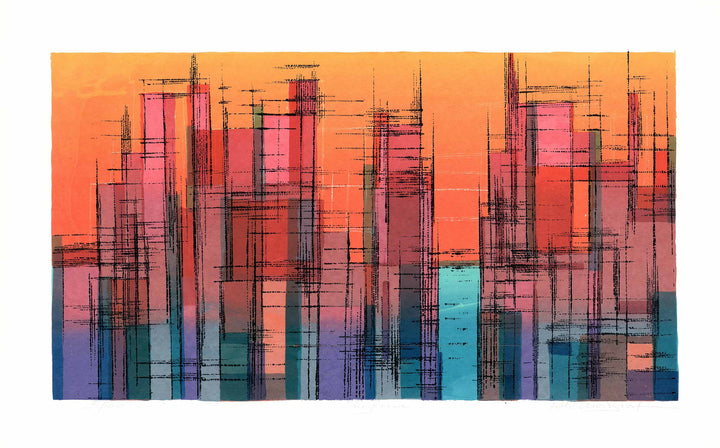 Skyline by Peter Markgraf - 26 X 40 Inches (Original Serigraph Titled, Numbered & Signed) 05/100