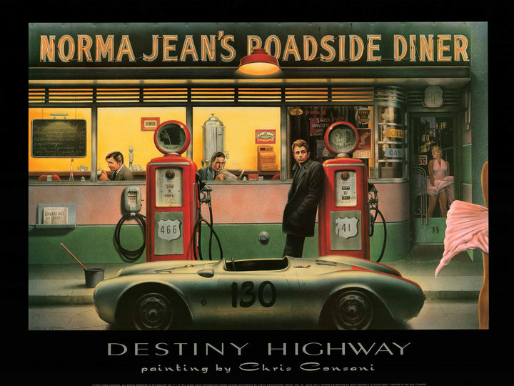 Destiny Highway, 1995 by Chris Consani - 24 X 32 Inches (Vintage Art Print)