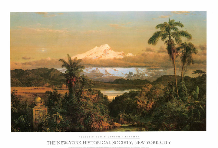 Cayambe, 1858 by Frederic Edwin Church - 26 X 39 Inches (Art Print)