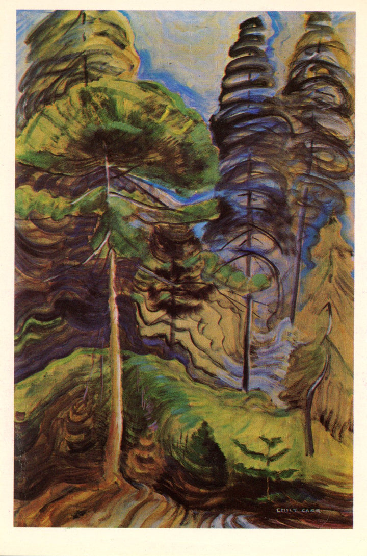 Forest Landscape II by Emily Carr - 4 X 6 Inches (10 Postcards / 10 Cartes Simples)