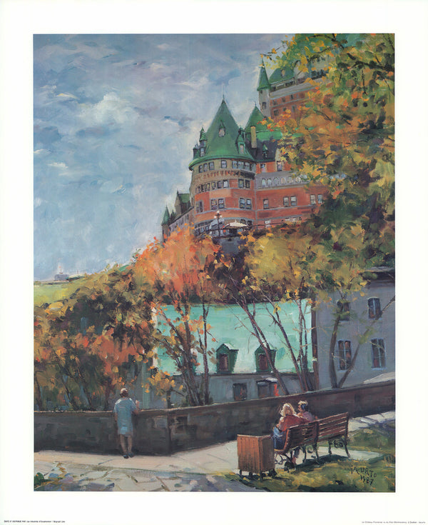 Le Chateau Frontenac vu du Parc Montmorency, 1987 by Iacurto - 18 X 22 Inches (Art Print)