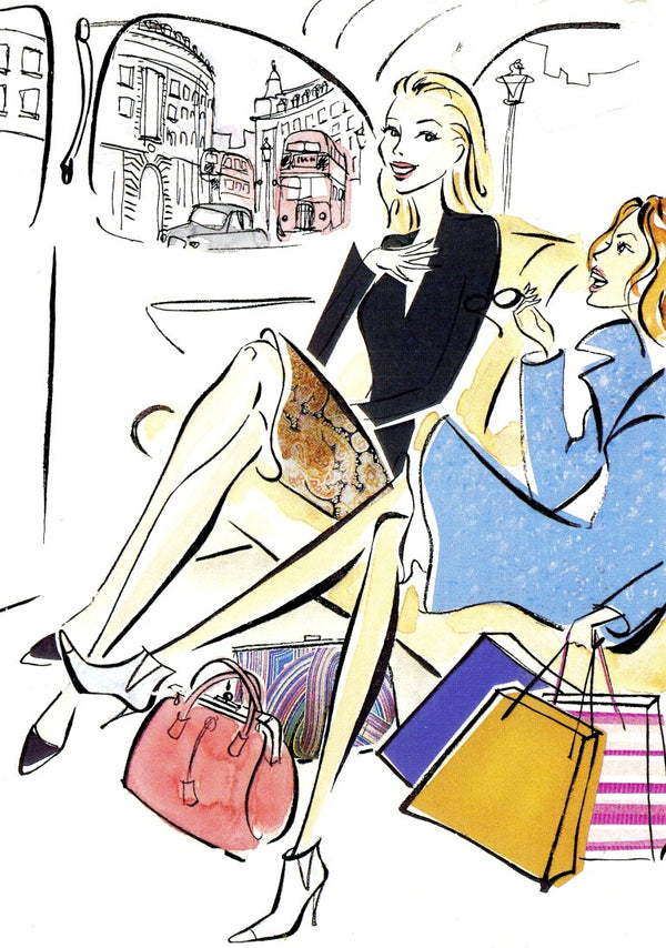 Shopping Trip / Journee Shopping by Robyn Neild (Greeting Cards).