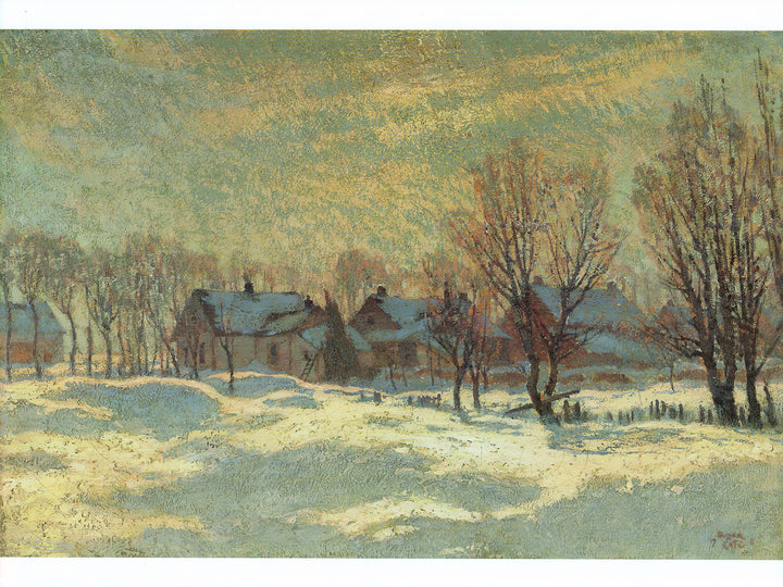 A Corner of my Village, Arthabaska by Marc-Aurèle de Foy Suzor-Coté - 18 X 24 Inches (Art Print)