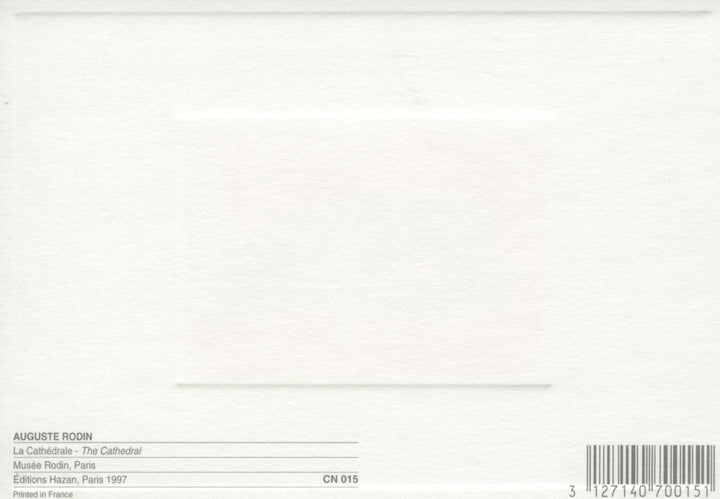 La Cathédrale by Auguste Rodin - 4 X 6 Inches (10 Postcards)