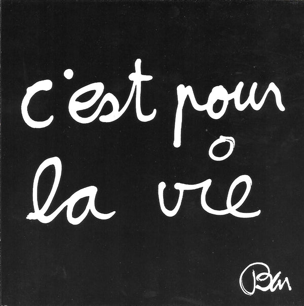 C'est pour la Vie by Ben - 6 X 6 Inches (10 Postcards)