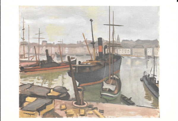 Cargo-Boat at Marseilles by Albert Marquet - 4 X 6 Inches (10 Postcards)