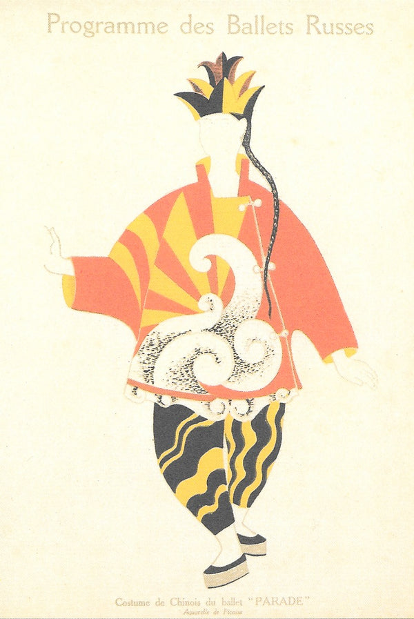Ceremonial Chinese Costume, 1917 by Pablo Picasso - 4 X 6 Inches (10 Postcards)