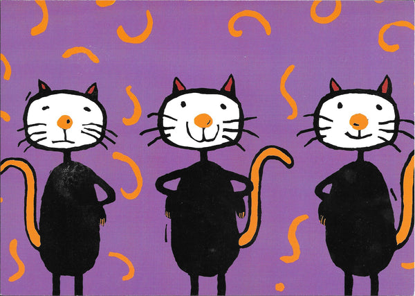 Chats by Andrée Prigent - 8 X 6 Inches (10 Postcards)