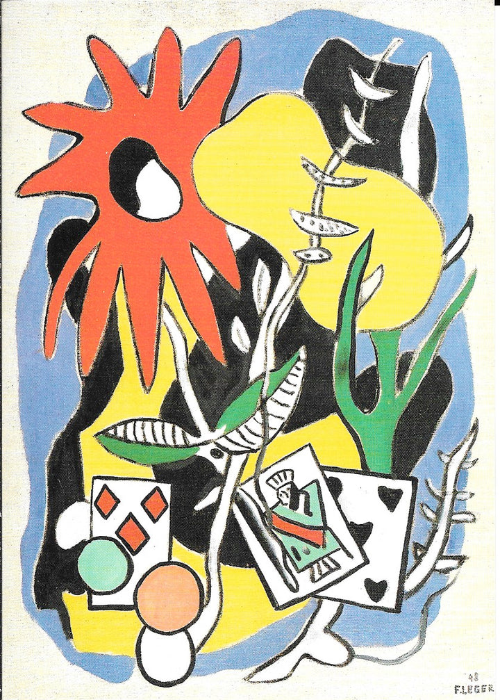 Composition with King of Hearts by Fernand Léger - 4 X 6 Inches (10 Postcards)