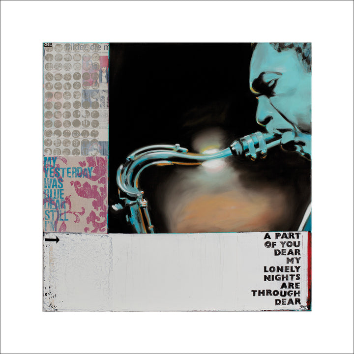 Untitled, 2010 (Jazz) by Frank Damm - 36 X 36 Inches (Silkscreen / Sérigraphie)