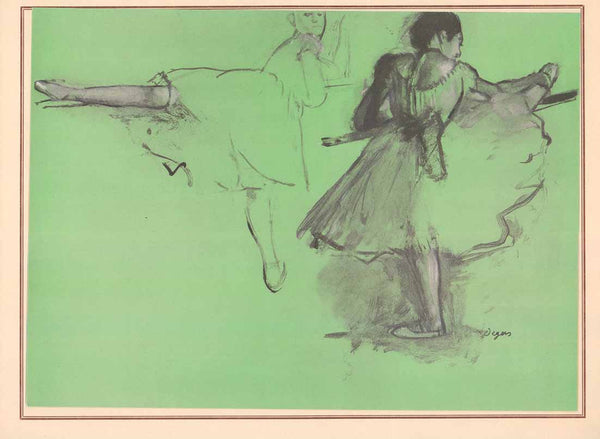 Danseuses en Position by Degas - 12 X 16 Inches (Offset Lithograph Fine Art Print - Jocomet)