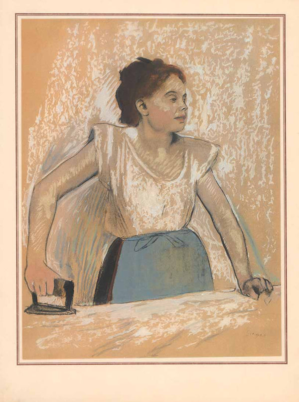 La Repasseuse by Degas - 12 X 16 Inches (Offset Lithograph Fine Art Print - Jocomet)