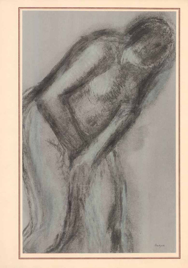 Nu de Femme Accroupie by Degas - 12 X 16 Inches (Offset Lithograph Fine Art Print - Jocomet)